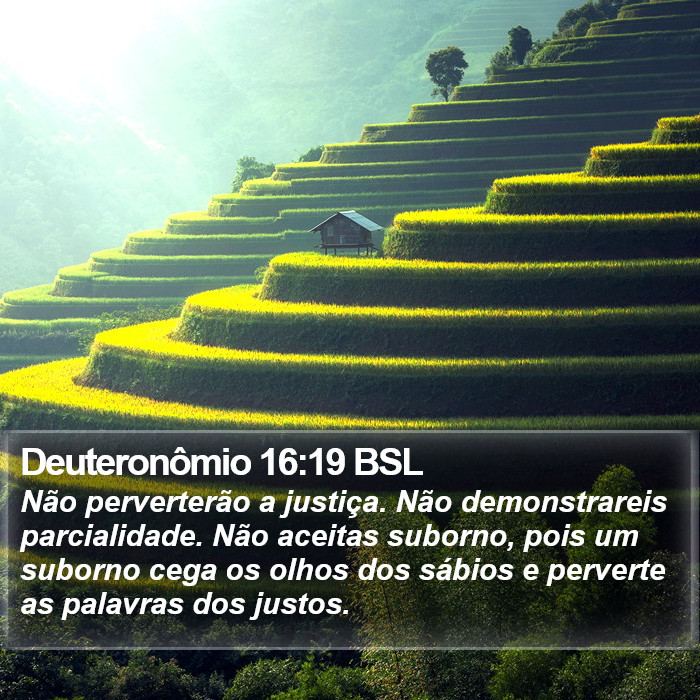 Deuteronômio 16:19 BSL Bible Study