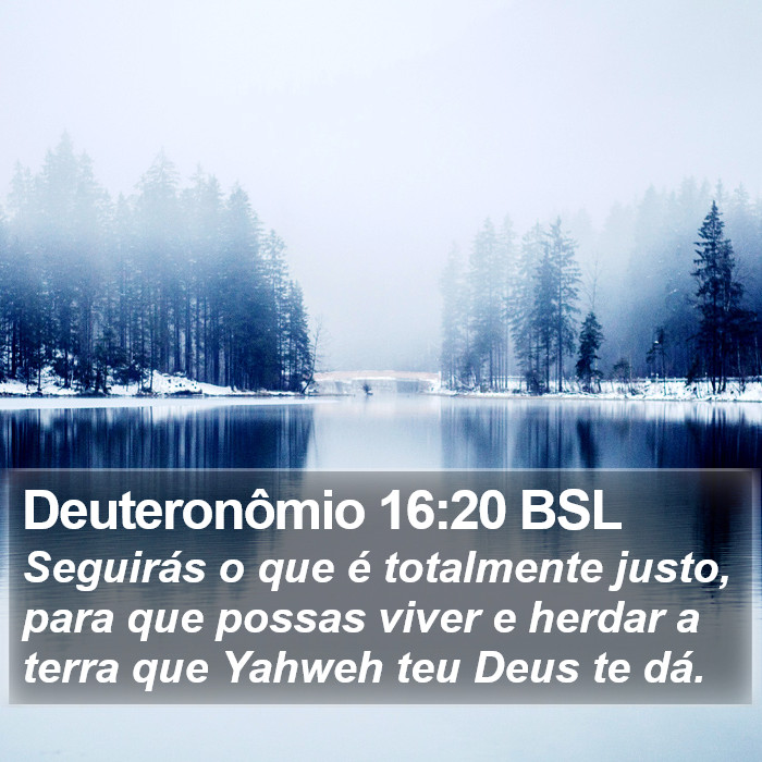 Deuteronômio 16:20 BSL Bible Study