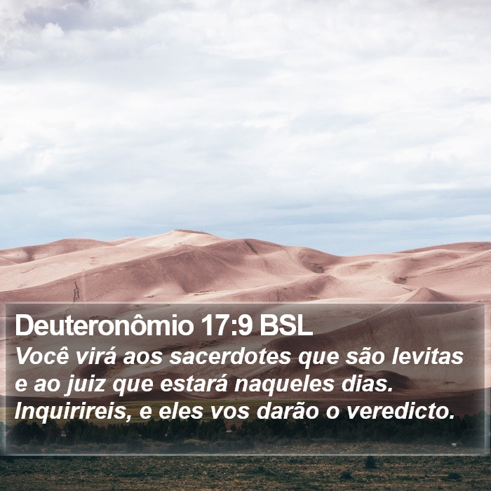 Deuteronômio 17:9 BSL Bible Study