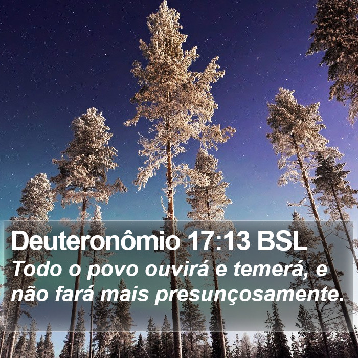 Deuteronômio 17:13 BSL Bible Study