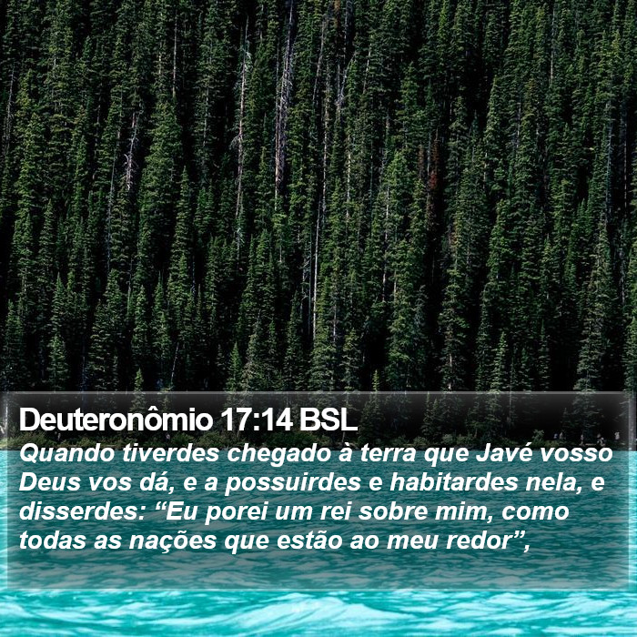 Deuteronômio 17:14 BSL Bible Study