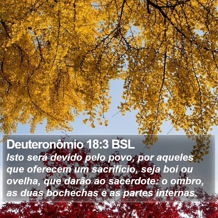 Deuteronômio 18:3 BSL Bible Study