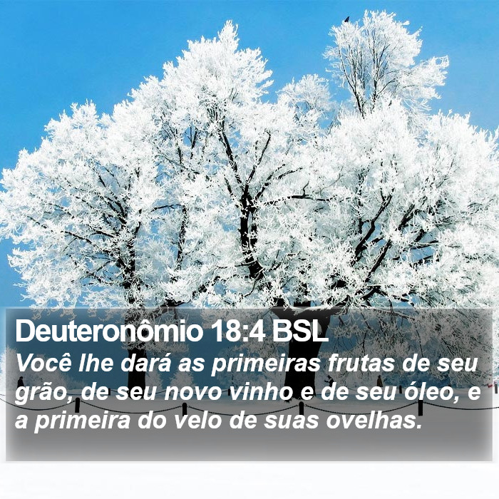 Deuteronômio 18:4 BSL Bible Study