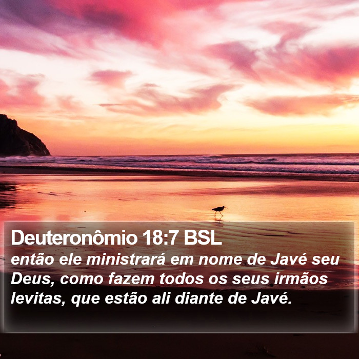 Deuteronômio 18:7 BSL Bible Study