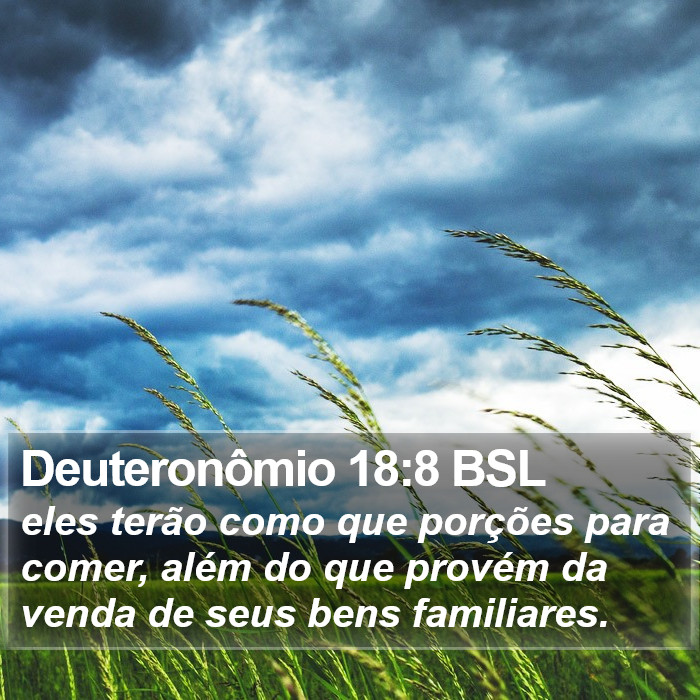Deuteronômio 18:8 BSL Bible Study