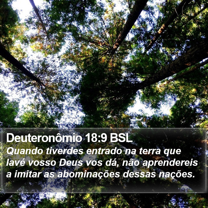 Deuteronômio 18:9 BSL Bible Study