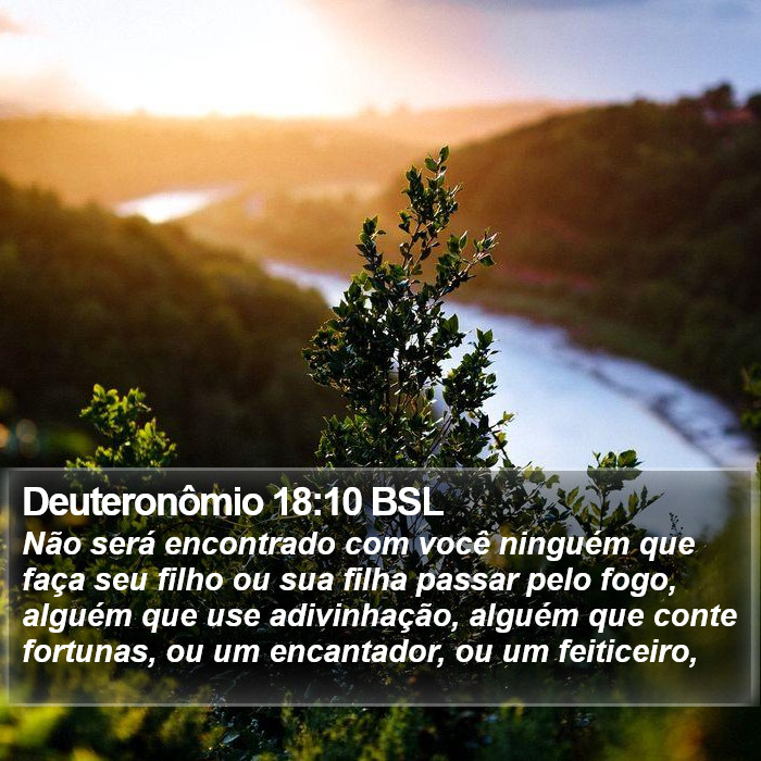 Deuteronômio 18:10 BSL Bible Study