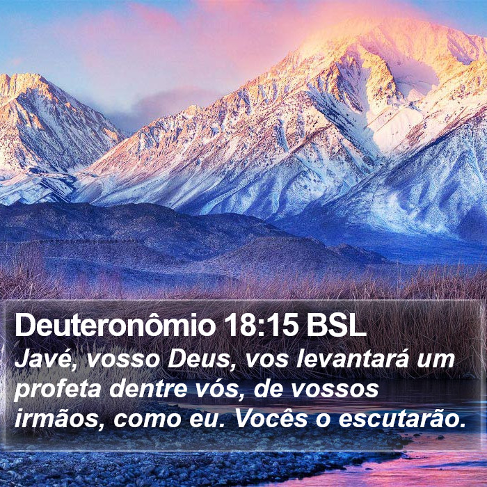 Deuteronômio 18:15 BSL Bible Study