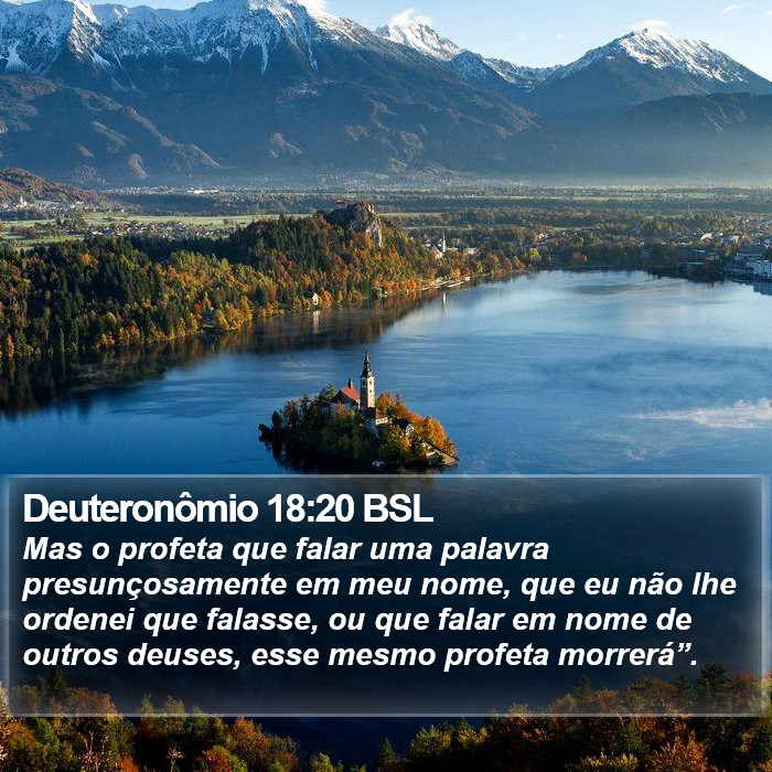 Deuteronômio 18:20 BSL Bible Study