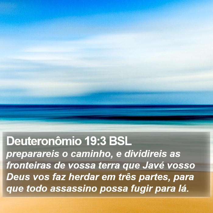 Deuteronômio 19:3 BSL Bible Study