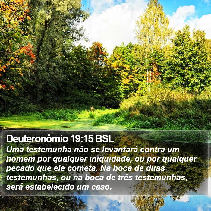 Deuteronômio 19:15 BSL Bible Study