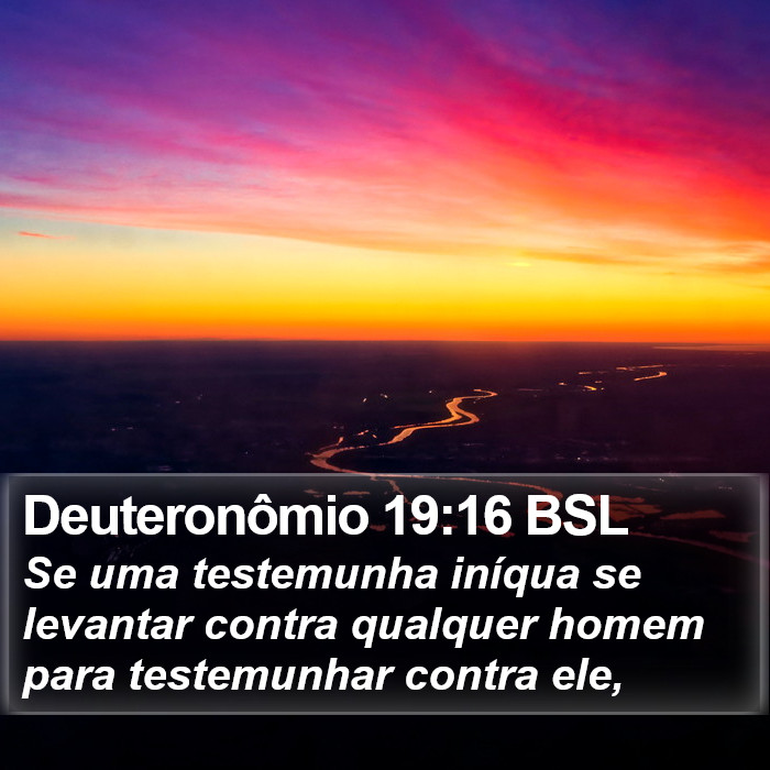 Deuteronômio 19:16 BSL Bible Study
