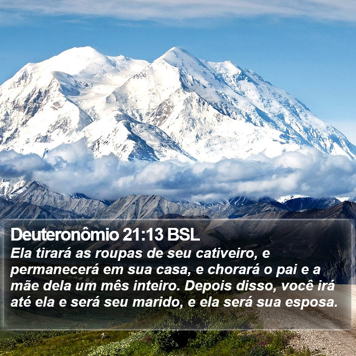 Deuteronômio 21:13 BSL Bible Study