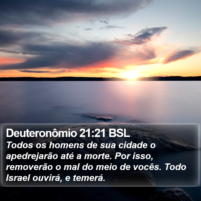 Deuteronômio 21:21 BSL Bible Study