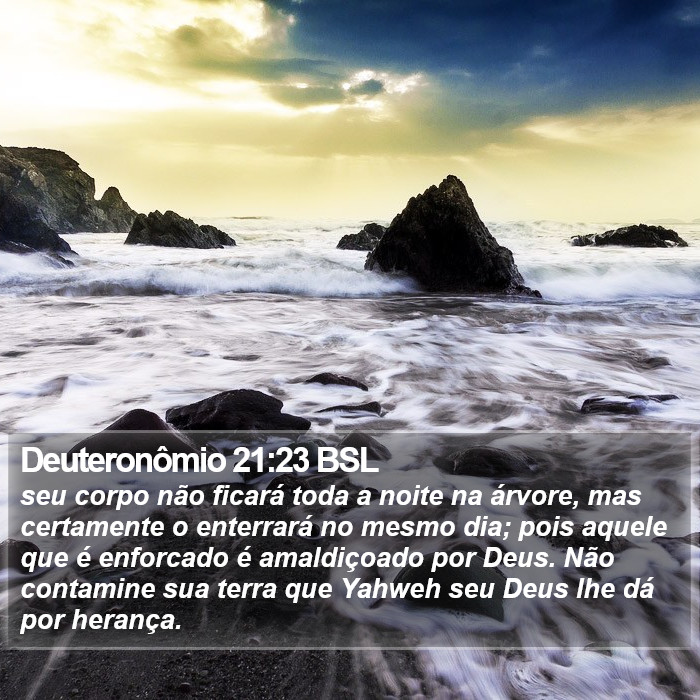 Deuteronômio 21:23 BSL Bible Study