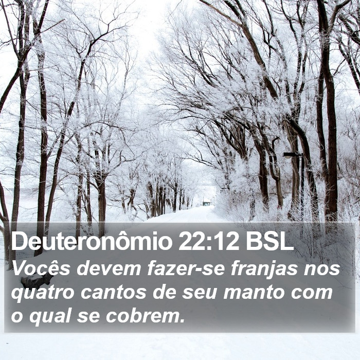 Deuteronômio 22:12 BSL Bible Study