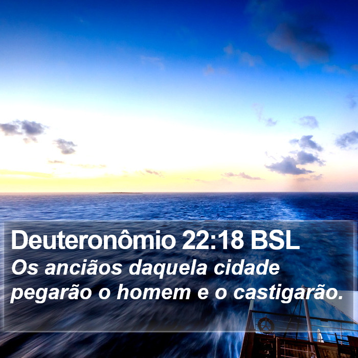 Deuteronômio 22:18 BSL Bible Study