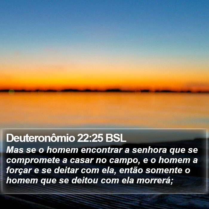 Deuteronômio 22:25 BSL Bible Study