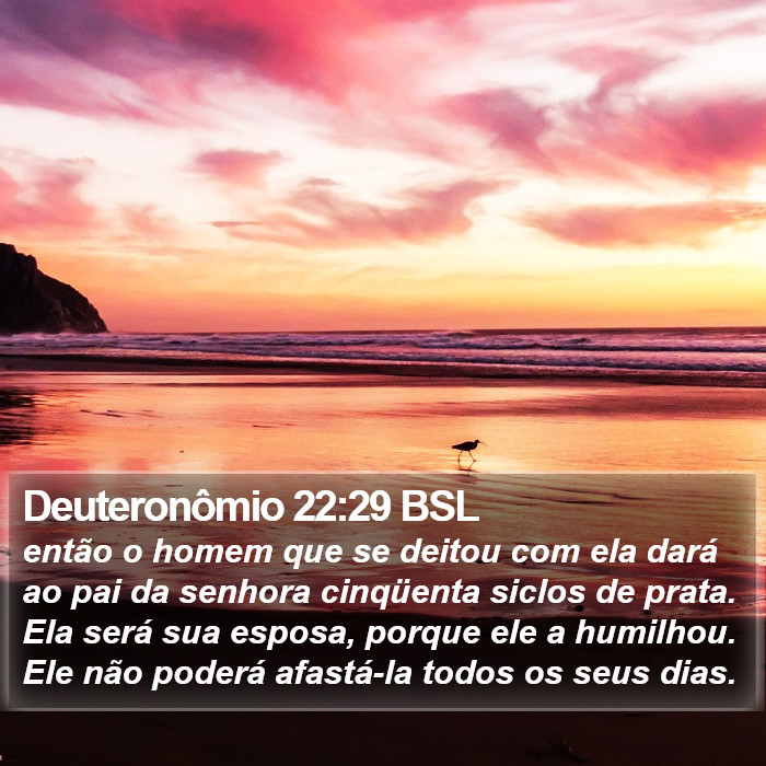Deuteronômio 22:29 BSL Bible Study