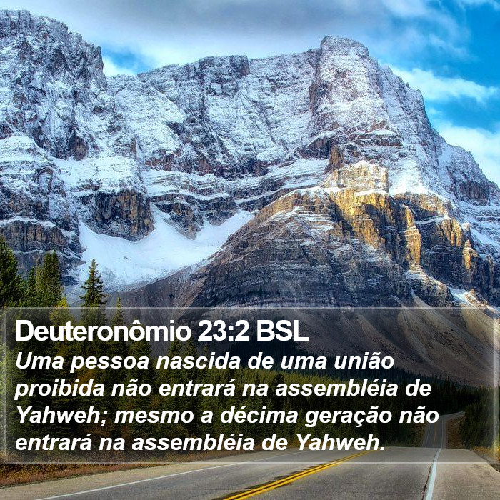 Deuteronômio 23:2 BSL Bible Study