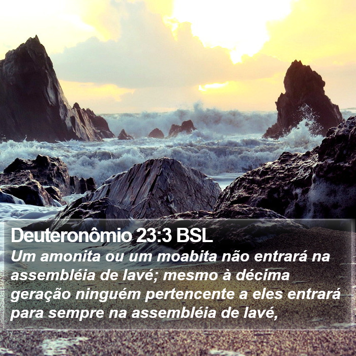 Deuteronômio 23:3 BSL Bible Study