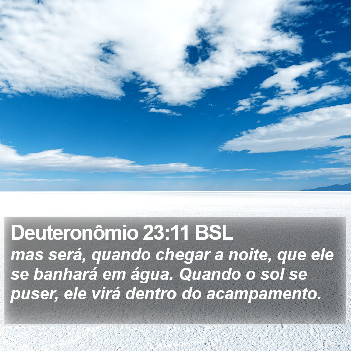 Deuteronômio 23:11 BSL Bible Study