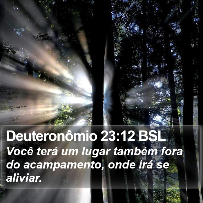 Deuteronômio 23:12 BSL Bible Study