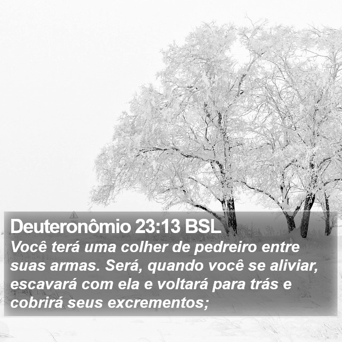 Deuteronômio 23:13 BSL Bible Study