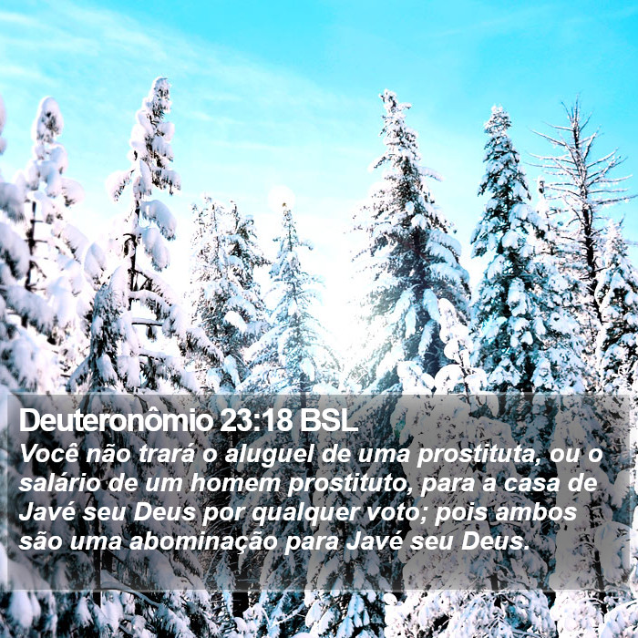 Deuteronômio 23:18 BSL Bible Study