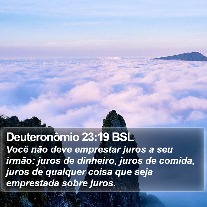 Deuteronômio 23:19 BSL Bible Study