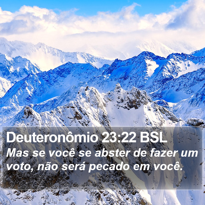 Deuteronômio 23:22 BSL Bible Study