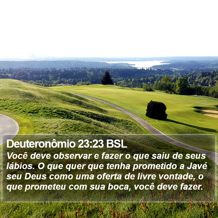 Deuteronômio 23:23 BSL Bible Study