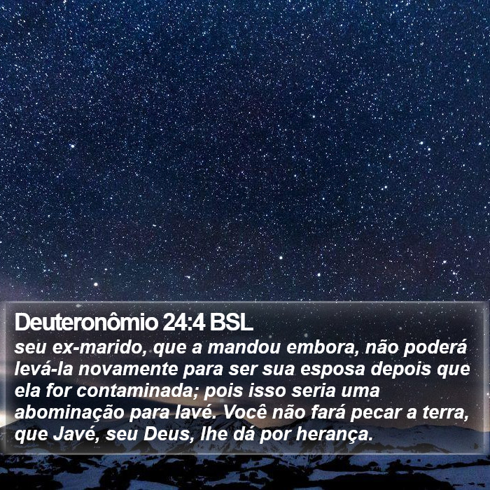 Deuteronômio 24:4 BSL Bible Study