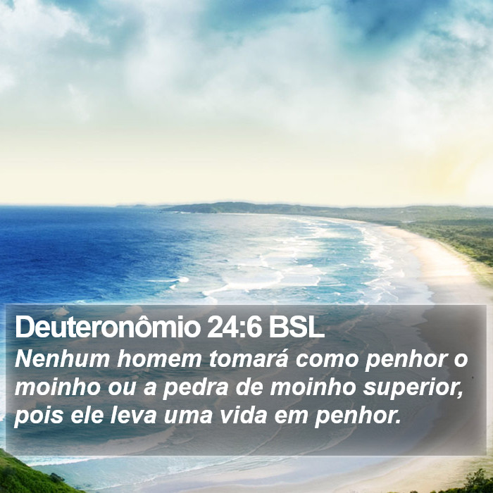 Deuteronômio 24:6 BSL Bible Study