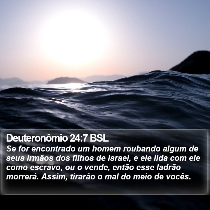 Deuteronômio 24:7 BSL Bible Study