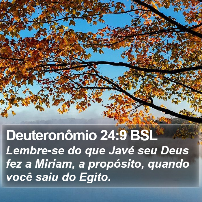 Deuteronômio 24:9 BSL Bible Study