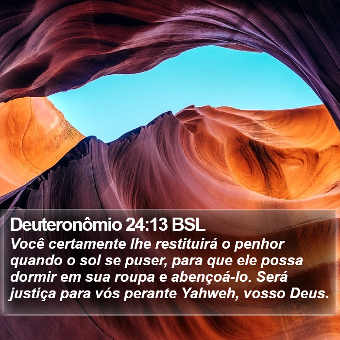 Deuteronômio 24:13 BSL Bible Study