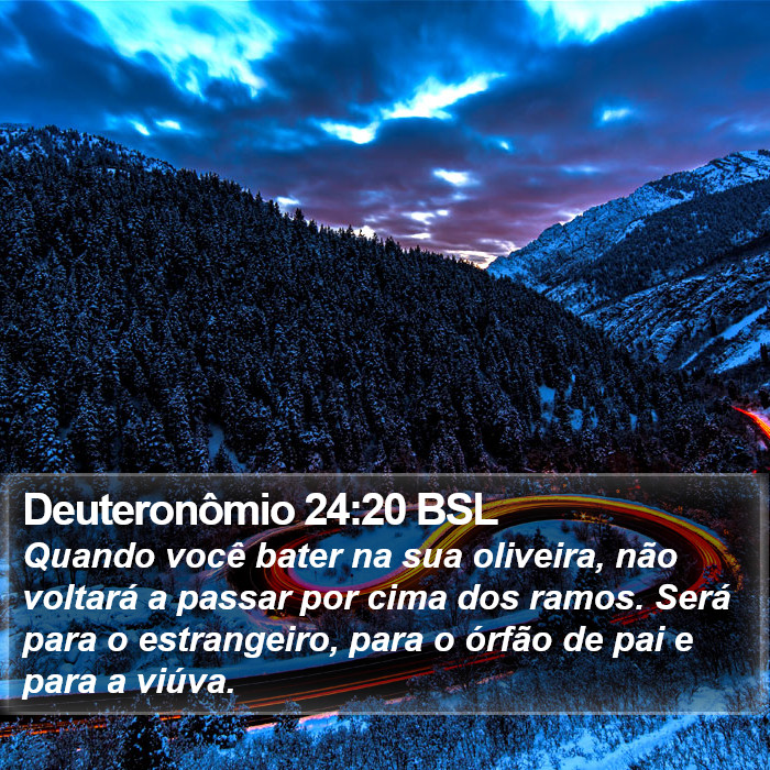 Deuteronômio 24:20 BSL Bible Study