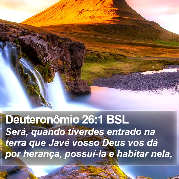 Deuteronômio 26:1 BSL Bible Study