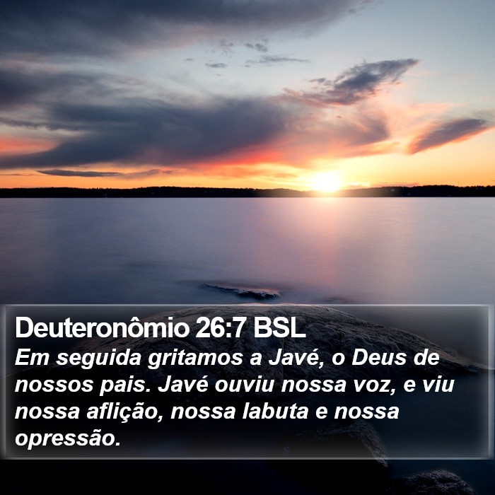 Deuteronômio 26:7 BSL Bible Study