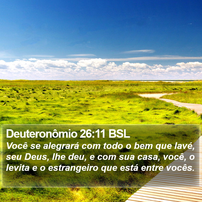 Deuteronômio 26:11 BSL Bible Study