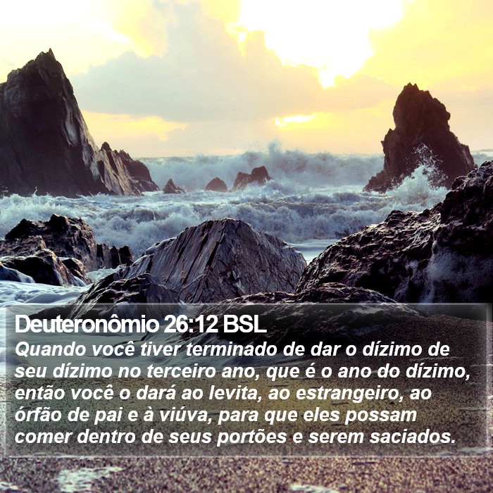 Deuteronômio 26:12 BSL Bible Study