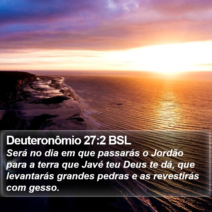 Deuteronômio 27:2 BSL Bible Study