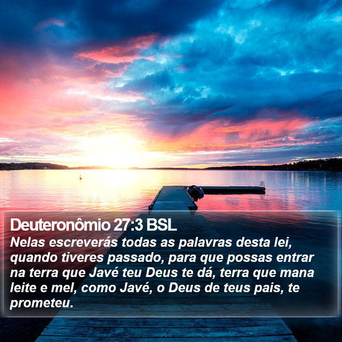 Deuteronômio 27:3 BSL Bible Study