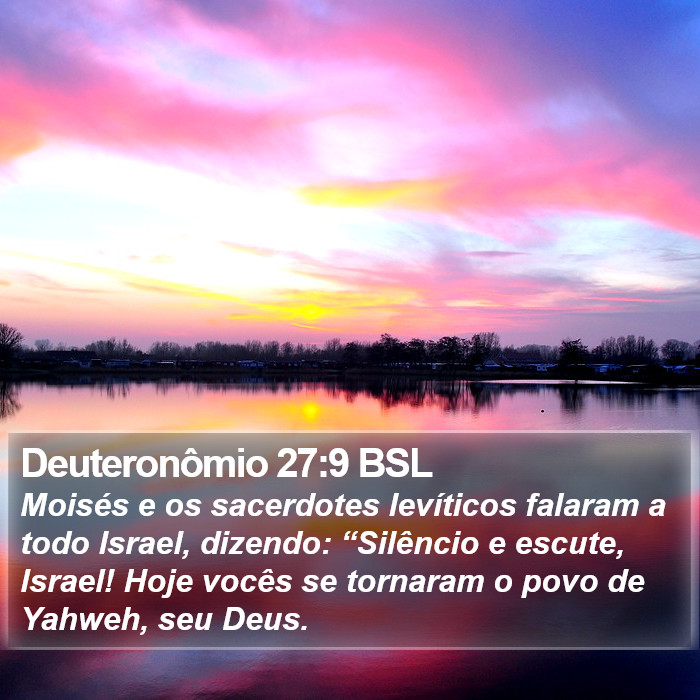 Deuteronômio 27:9 BSL Bible Study