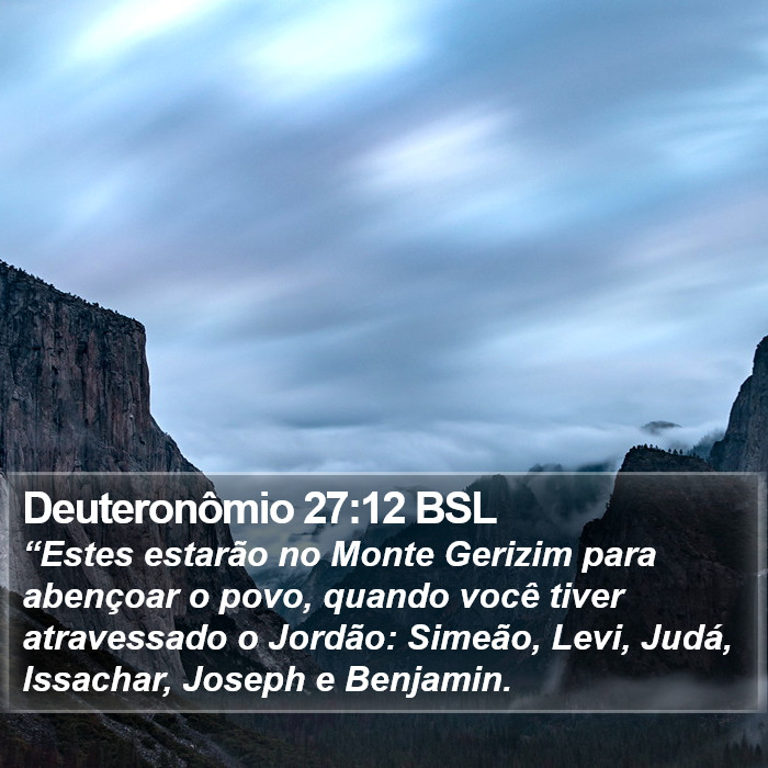 Deuteronômio 27:12 BSL Bible Study