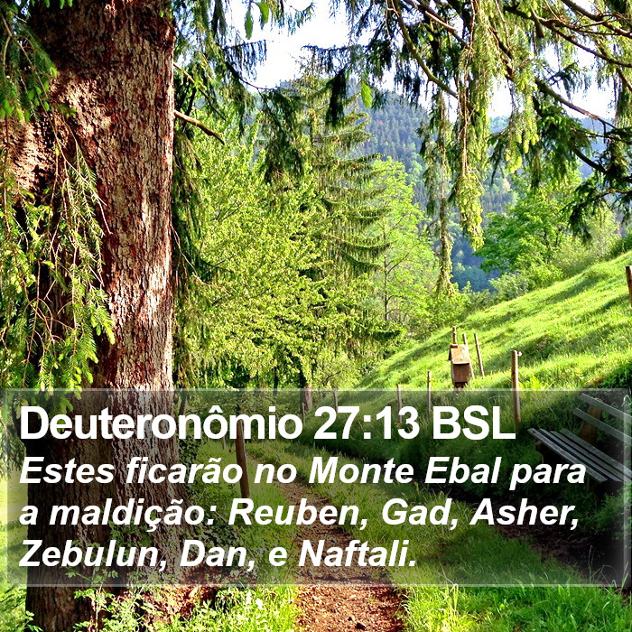 Deuteronômio 27:13 BSL Bible Study