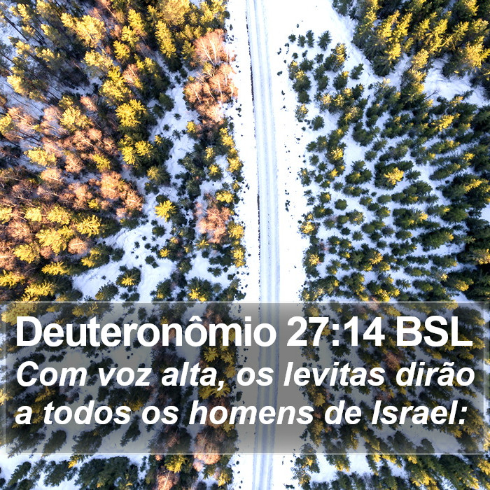 Deuteronômio 27:14 BSL Bible Study