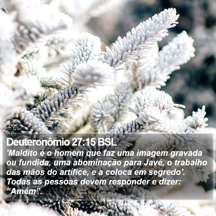 Deuteronômio 27:15 BSL Bible Study