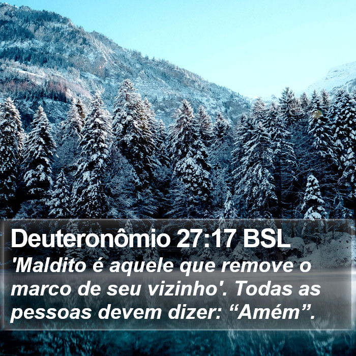 Deuteronômio 27:17 BSL Bible Study